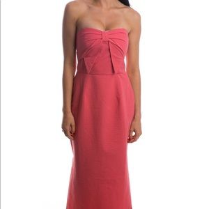 Lauren James coral bow dress